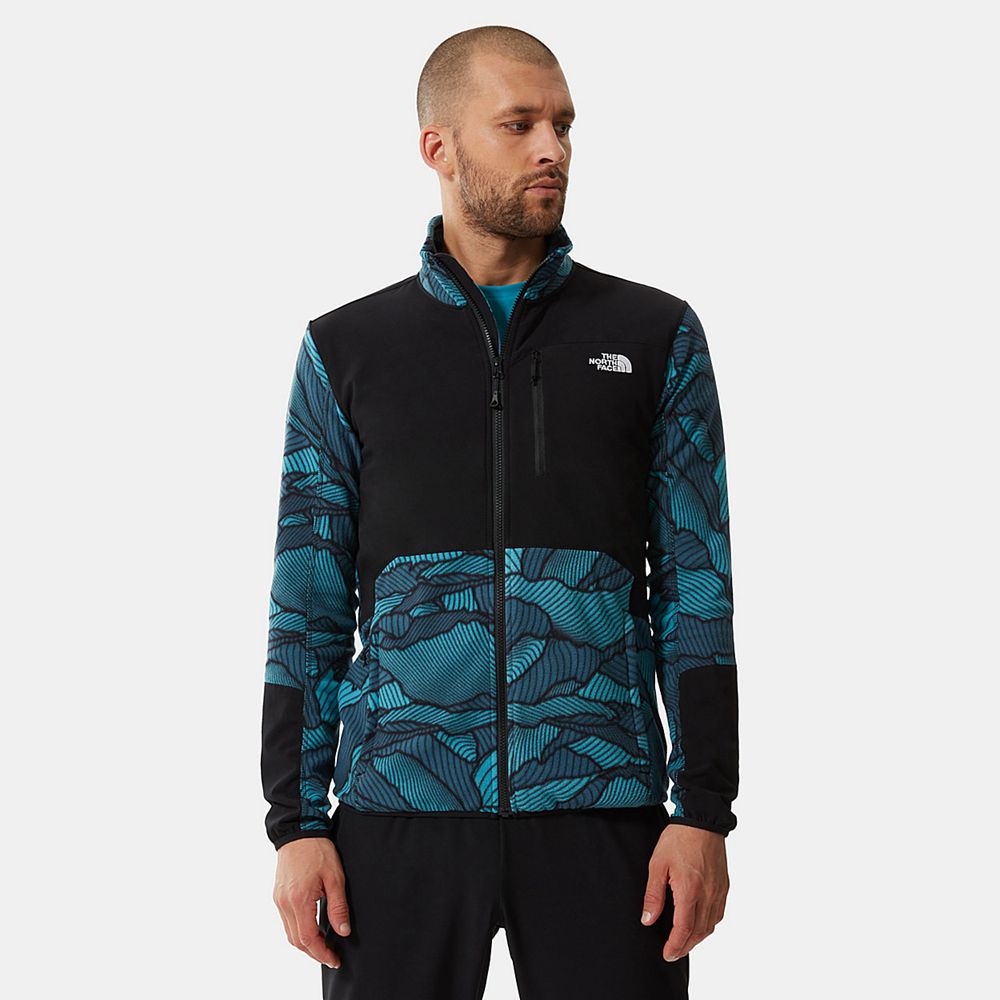 The North Face Fleece Jacket Mens Australia - The North Face Glacier Pro Full-Zip Blue Hiking (XUZ-5